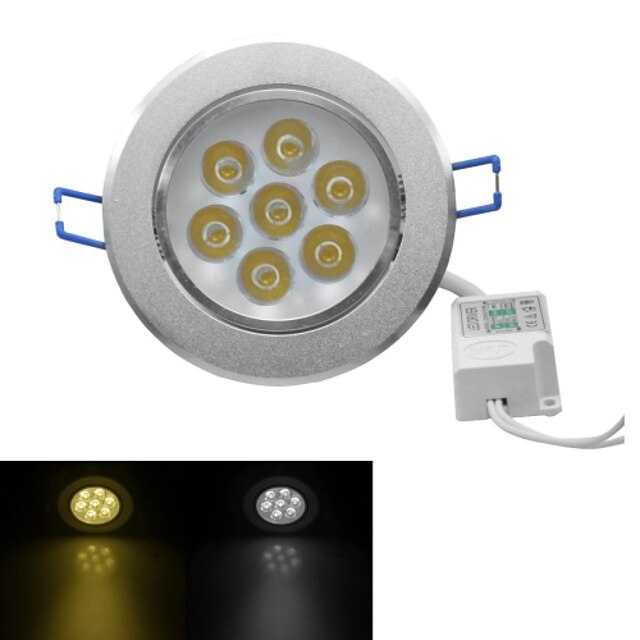  jiawen® 7w 630-700lm 3000-3200K / 6000-6500K warmes weißes / weißes Licht geführt receseed Lichter (AC 100-240V)