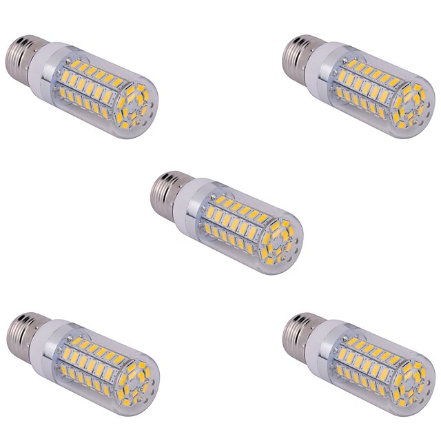  YWXLIGHT® LED-kornpærer 1500 lm E26 / E27 T 60 LED perler SMD 5730 Varm hvit Kjølig hvit 220 V 110 V / 5 stk.
