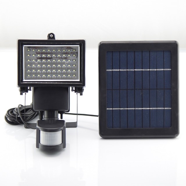  y-solar 60 led napelemes vezetett sürgősségi tölthető lámpa LED fény kemping PIR érzékelő kültéri napelemes lámpák sl1-17
