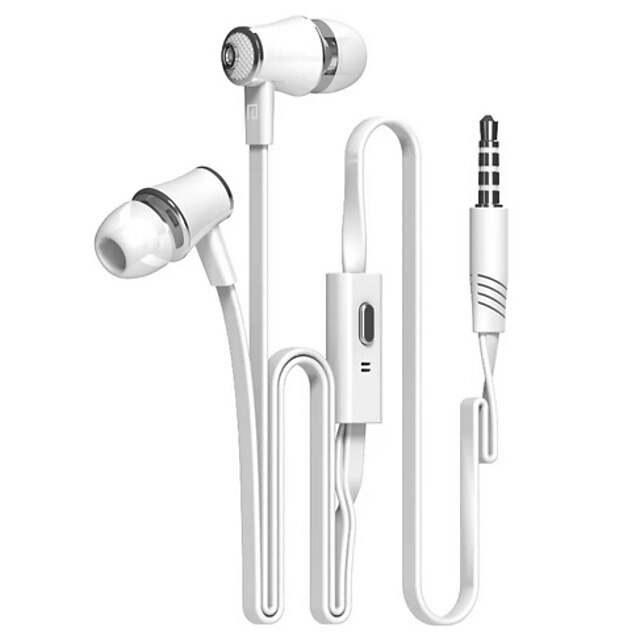  In Ear Wired Headphones Plastic Mobile Phone Earphone with Microphone Headset