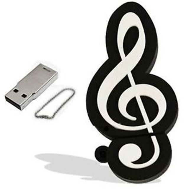  mieren muziek noot usb flash drive usb 2.0 64g 8g muziekinstrumenten geheugenstick cartoon plastic draagbare pendrive