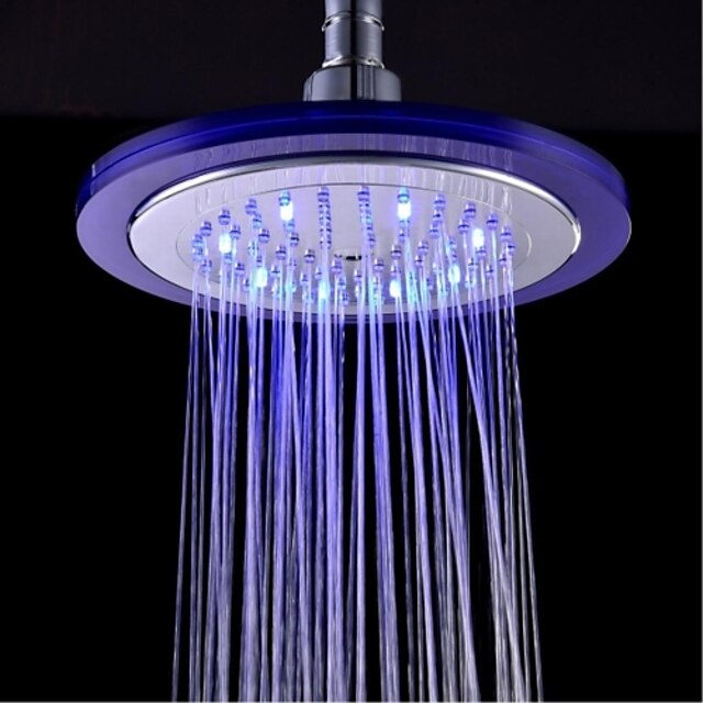  Moderno Doccia a pioggia Cromo caratteristica - Effetto pioggia / Con LED, Soffione doccia