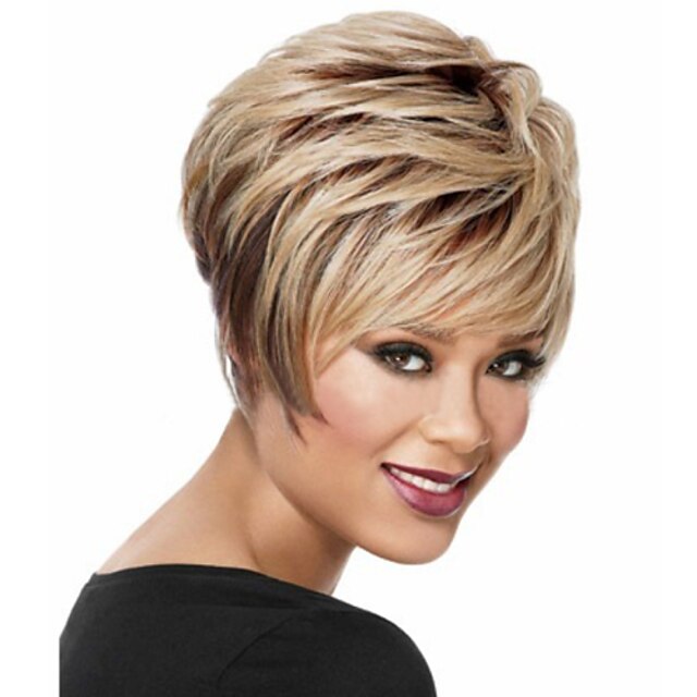  high quality european and american fashion high quality hair synthetic wig high temperature wire fashion short wigs