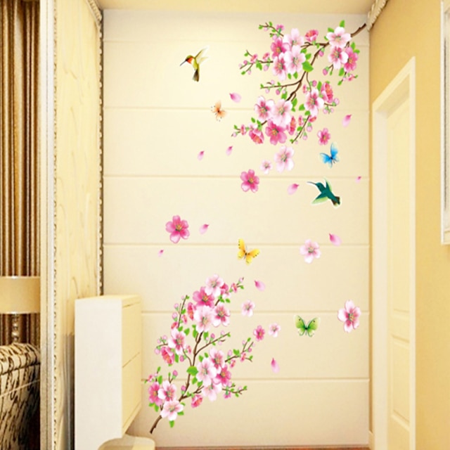  Decorative Wall Stickers - Plane Wall Stickers Florals / Cartoon Living Room / Bedroom / Bathroom / Washable / Removable