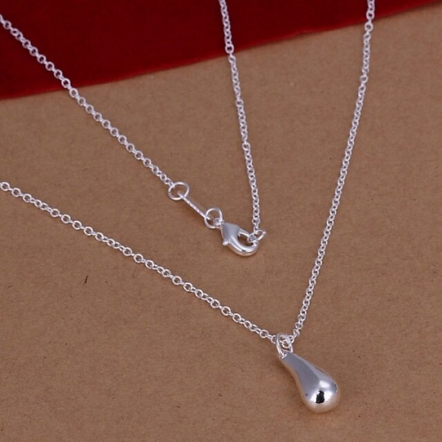 Women's Pendant Necklace Drop Ladies Fashion S925 Sterling Silver Silver 45.72 cm Necklace Jewelry 1pc For Wedding Party Casual Daily