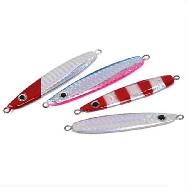  2 pcs leurres de pêche Poissons nageur / Leurre dur Gabarit Métal Affaissé Pêche en mer Bateau de pêche / Pêche à la traîne