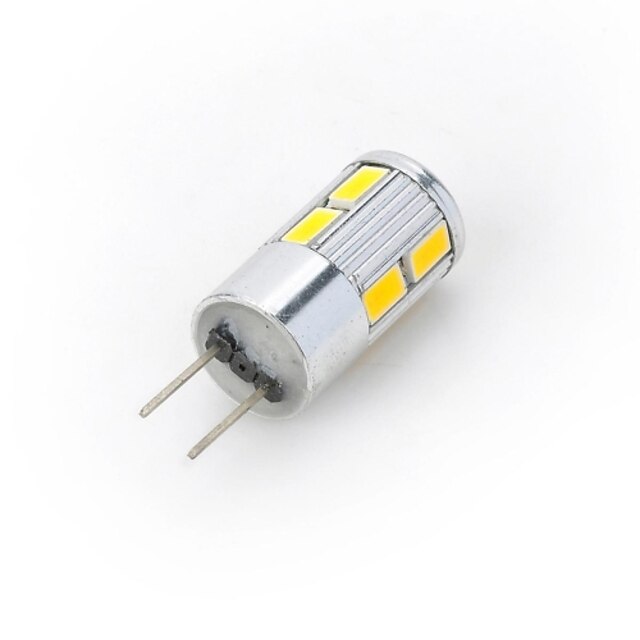  LED szpotlámpák LED betűzős izzók 300-400 lm G4 10 LED gyöngyök SMD 5730 Meleg fehér Hideg fehér 12 V / 1 db. / RoHs