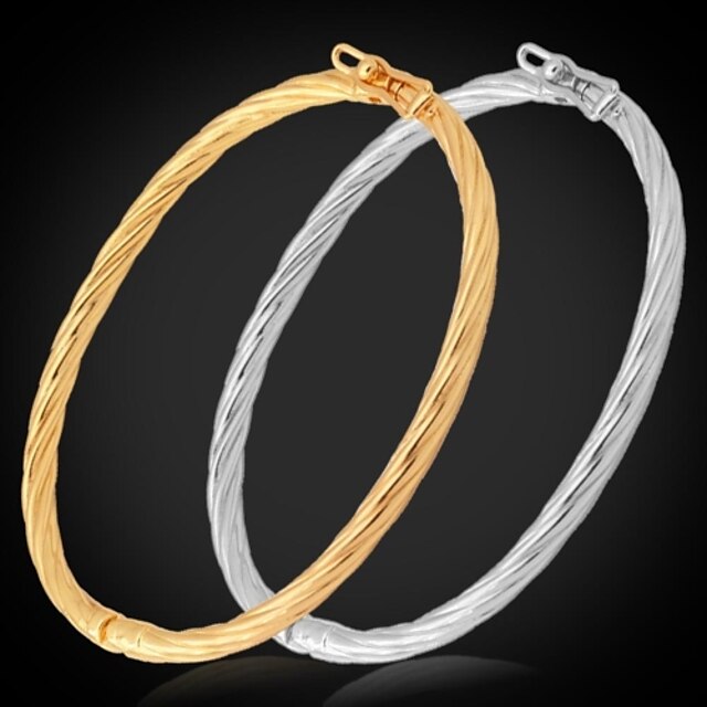  Dames Bangles Dames Platina Verguld Armband sieraden Zilver / Gouden Voor Bruiloft Feest Dagelijks Causaal Sport