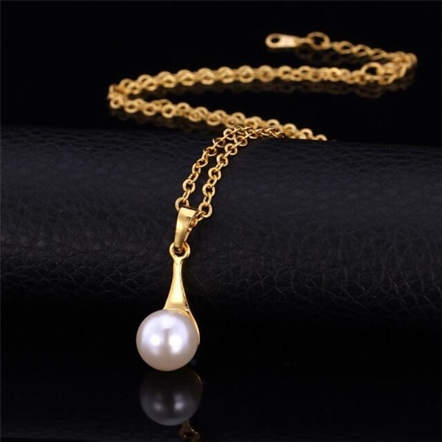  Pearl - Pearl Ladies, Vintage, Party, Work Cute Gold, Silver Necklace Jewelry For