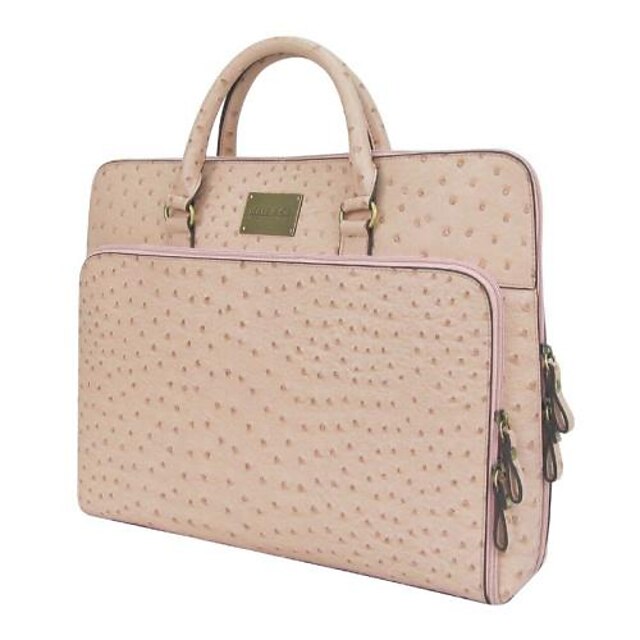 Kate&Co.® Women‘s Fashion Classic Ostrich grain Laptop Bag briefcase