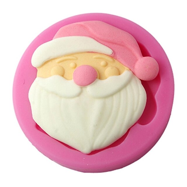  cztery c Santa Claus formy silikonowe Cupcake kolor różowy najwyższej formy