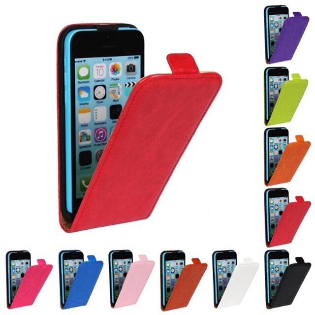  Case For iPhone 5C / Apple iPhone 5c Full Body Cases Hard PU Leather