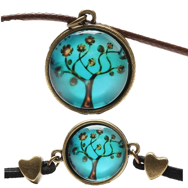  Women's Jewelry Set - Leather Include Blue For Party / Daily / Casual / Necklace / Bracelets & Bangles