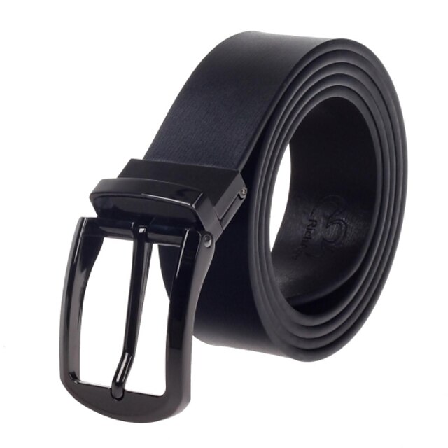  Men's Party Work Casual Leather Alloy Buckle Waist Belt