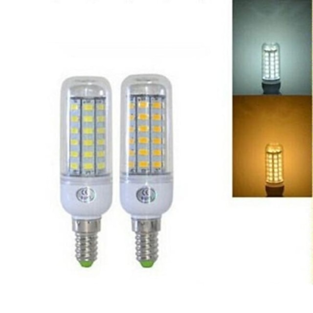  1st 5 W 450 lm E14 LED-lampa T 56 LED-pärlor SMD 5730 Varmvit / Kallvit 220-240 V / 1 st / RoHs