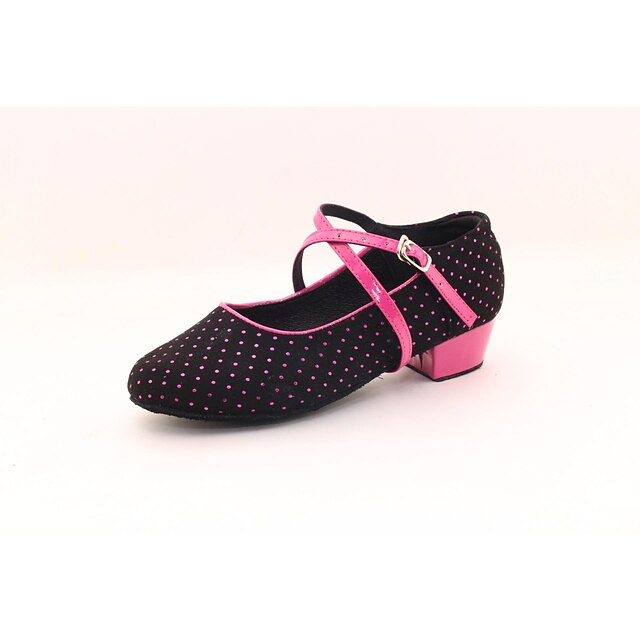  Women's/Kids' Dance Shoes Latin  Flat Heel Black