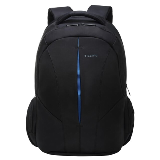  Tigernu 15.6 Inch Laptop Commuter Backpacks Nylon Solid Color for Business Office for Colleages & Schools for Travel Water Proof Shock Proof with USB Charging Port / Headphones Hole