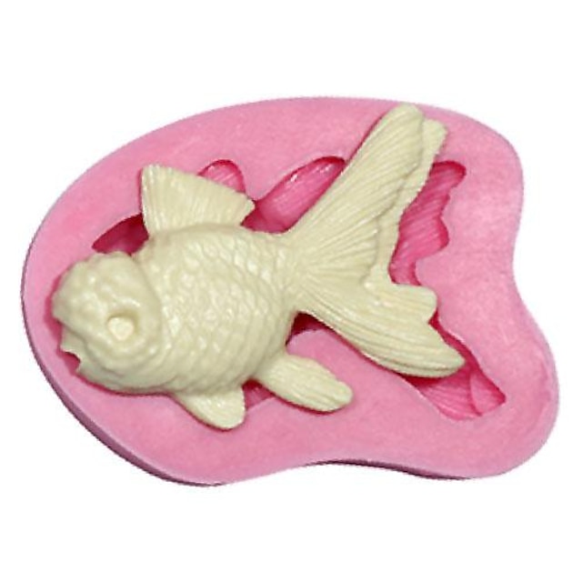  3D Fish Silicone Fondant Mold Cake Decorating Mould Goldfish Silicone Chocolate Mold For Cake Sugar Saop