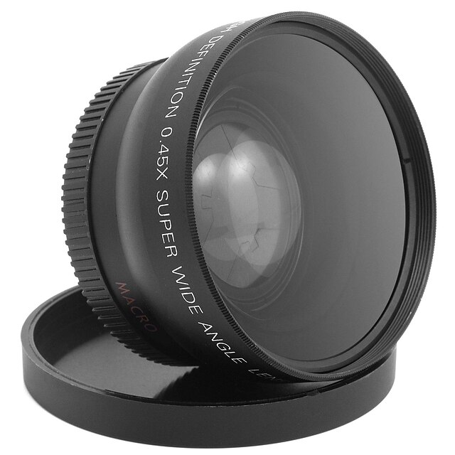  0.45x 52mm Wide Angle Lens+Macro Camera Lens For Canon/Nikon/Sony/Fujifilm/Panasonic/Olympus