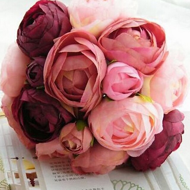  Искусственные Цветы 1 Филиал Свадебные цветы Розы Букеты на стол