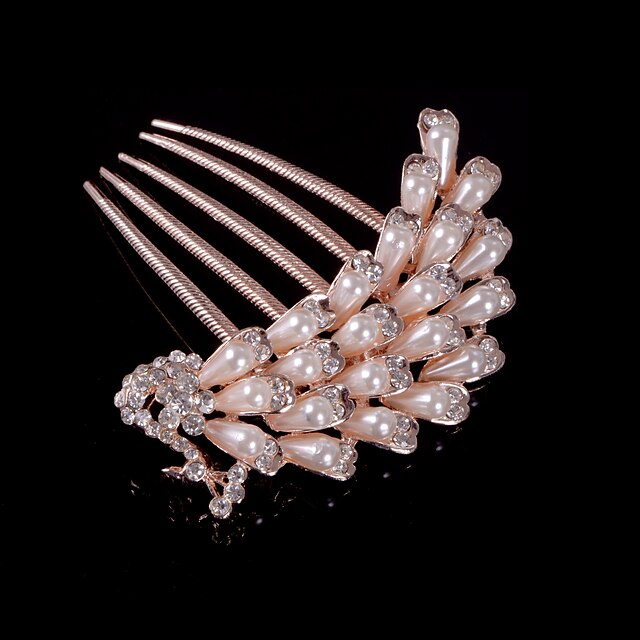  Crystal / Fabric / Alloy Tiaras / Hair Combs with 1 Wedding / Special Occasion / Party / Evening Headpiece