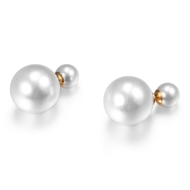  Earring Stud Earrings Jewelry Party / Daily / Casual Imitation Pearl Gold