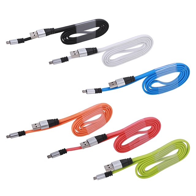  micro-USB Kabel <1m / 3ft Aluminium USB kabeladapter Voor Samsung