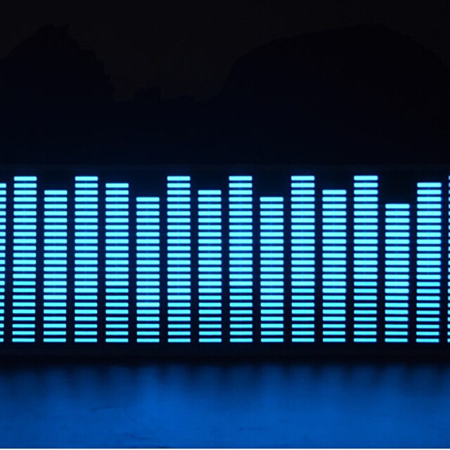 LED Sound Music Activated EL Sheet Car Sticker Equalizer Glow Flash