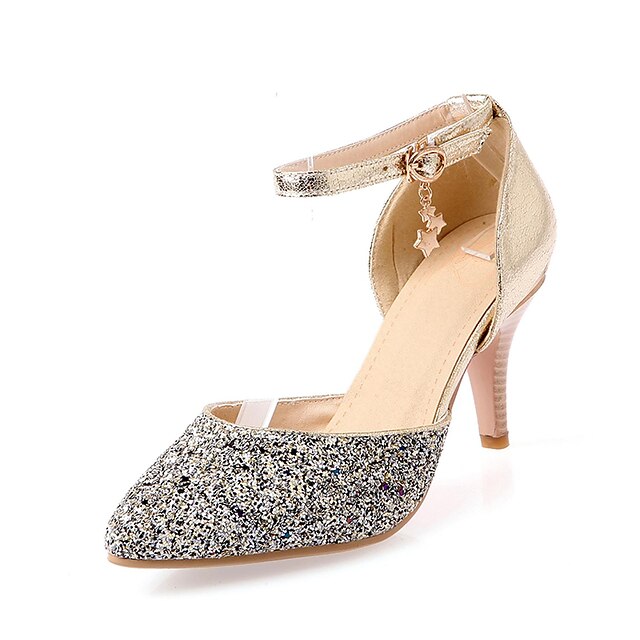  Women's Shoes Pointed Toe Cone Heel Glitter Pumps Shoes More Colors available