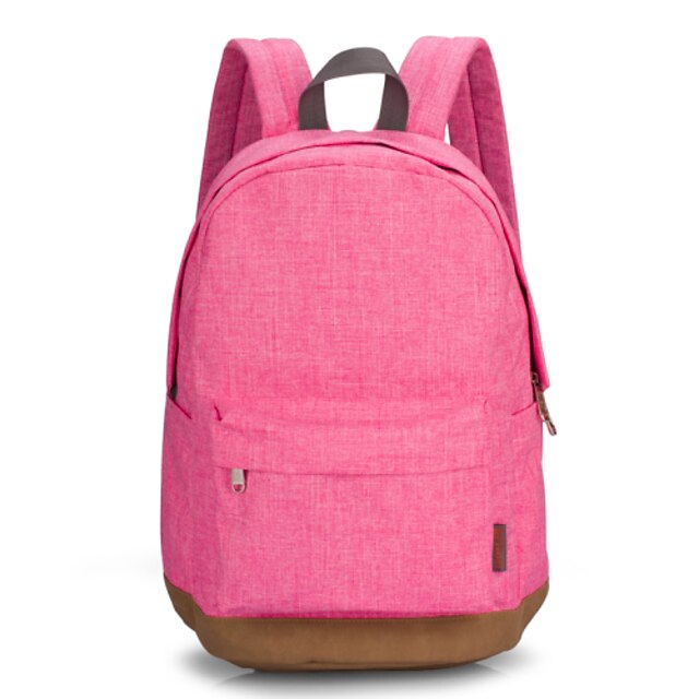  Unisex Kassit Canvas Polyesteri Backpack varten Kausaliteetti Urheilu Kesä Kaikki vuodenajat Pinkki