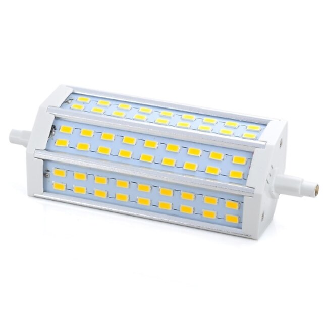 R7S LED kukorica izzók 54 LED SMD 5730 Tompítható Meleg fehér 1000-1200lm 3000/6500K AC 220-240V 