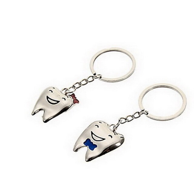  Romantic Wedding Key Ring Keychain for Lover Valentine's Day(One Pair)