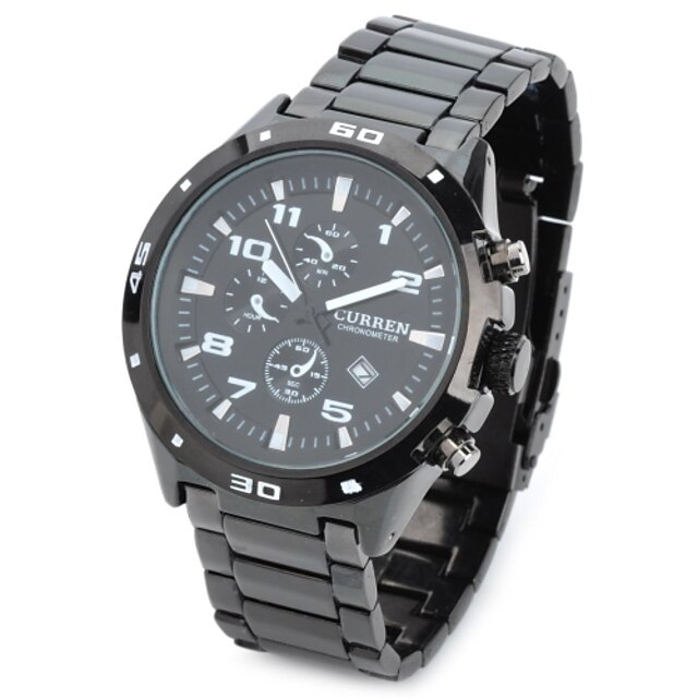  CURREN® Men's Stylish Water Resistant Quartz Wrist Watch  (Black) Cool Watch Unique Watch Fashion Watch