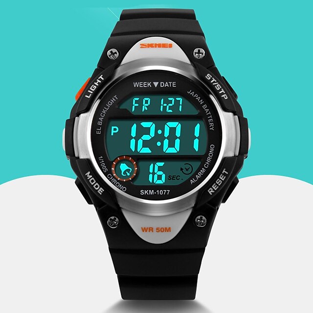  SKMEI Men's Sport Watch Wrist Watch Digital Quartz Digital Fashion Alarm Calendar / date / day Cool / Two Years / Rubber