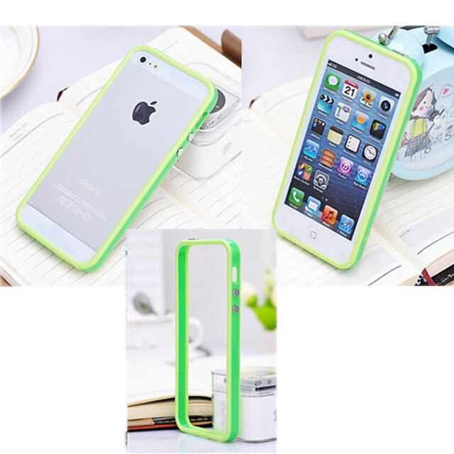  Case For iPhone 5 / Apple iPhone SE / 5s / iPhone 5 Shockproof Bumper Solid Colored Hard Silicone