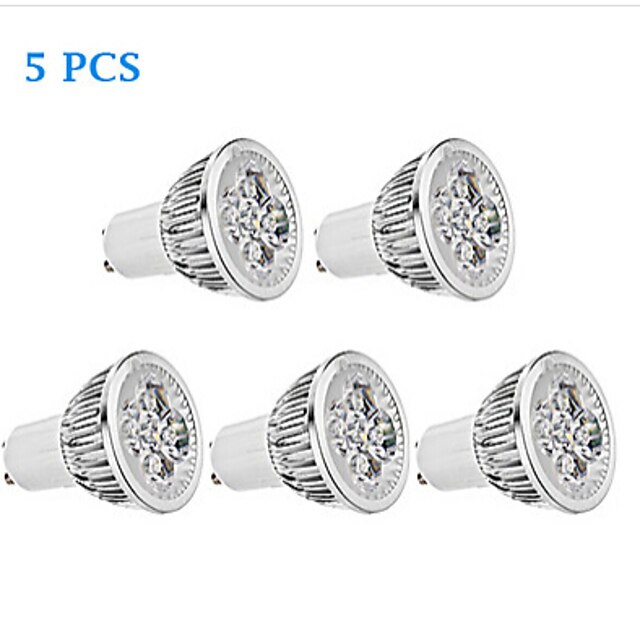  5pcs 4 W LED Spotlight 500-600 lm GU10 4 LED Beads High Power LED Dimmable Warm White Cold White 110-130 V 85-265 V / 5 pcs / RoHS