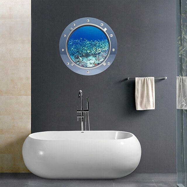  Wall sticker Creative Modern PVC(PolyVinyl Chloride) 1 pc - Bathroom Other Bathroom Accessories Wall Mounted