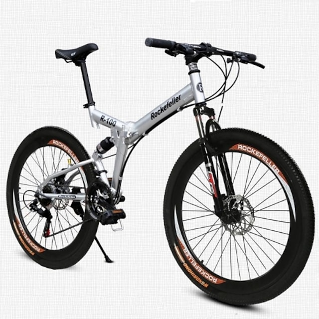  Mountain bike / Összecsukható kerékpár Kerékpározás 21 Speed 26 hüvelyk / 700CC Shining SYS Dupla tárcsafék Soft-tail váz Alumínium ötvözet