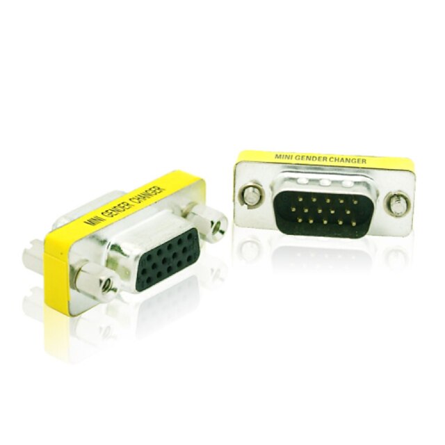  15 pins DB15 hd SVGA vga man naar vrouw 15 pin m / v-monitor geslacht wisselaar koppeling adapter connector