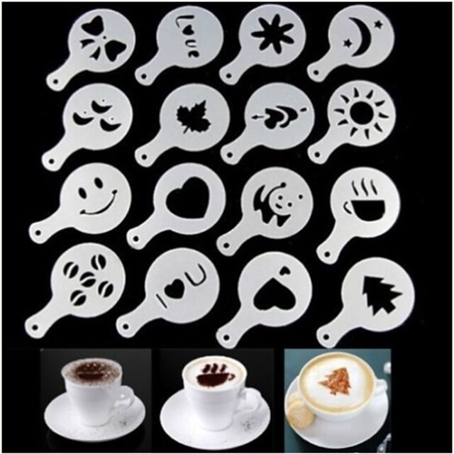  16pcs Koffiemachines / Gereedschapsets Print Kunststoffen Koffie