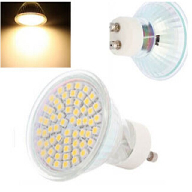  GU10 LED Spotlight 60LED SMD 3528 300-560 lm Warm White Cold White 2800-3500/6000-6500 K AC 220-240 V