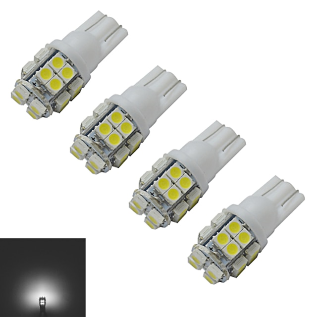 JIAWEN 4pcs 1.5 W 85 lm 20 LED-Perlen SMD 3528 Kühles Weiß 12 V / 4 Stück