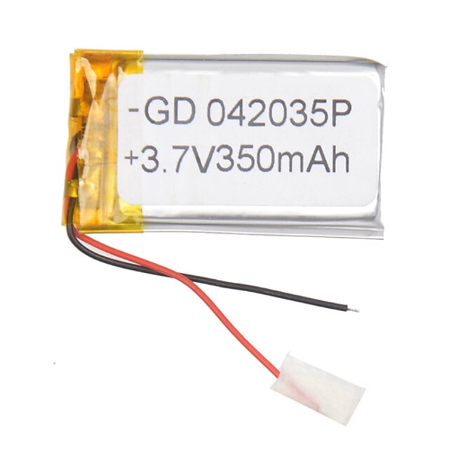  3.7V 350mAh Recargable Li-polímero Batería 1 pcs