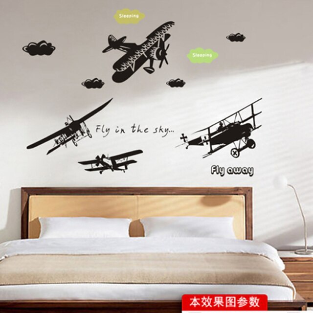  Shapes Wall Stickers Plane Wall Stickers Decorative Wall Stickers, Vinyl Home Decoration Wall Decal Wall