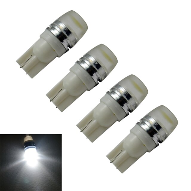  4pcs 0.5 W Decoration Light 40-80 lm T10 1 LED Beads High Power LED Cold White 12 V / 4 pcs