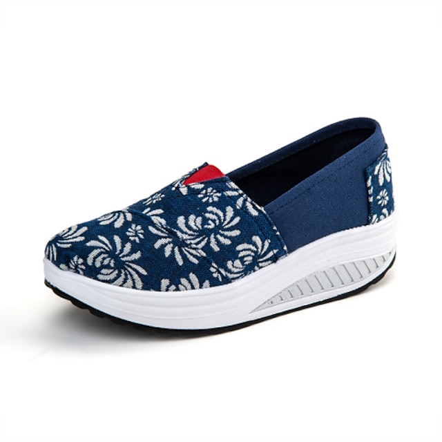  Women's Shoes Canvas Spring / Summer / Fall Espadrilles Fitness & Cross Training Shoes Blue