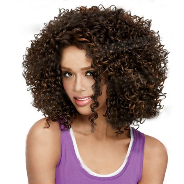  short synthetic wigs curly wig for african american black women curly wigs