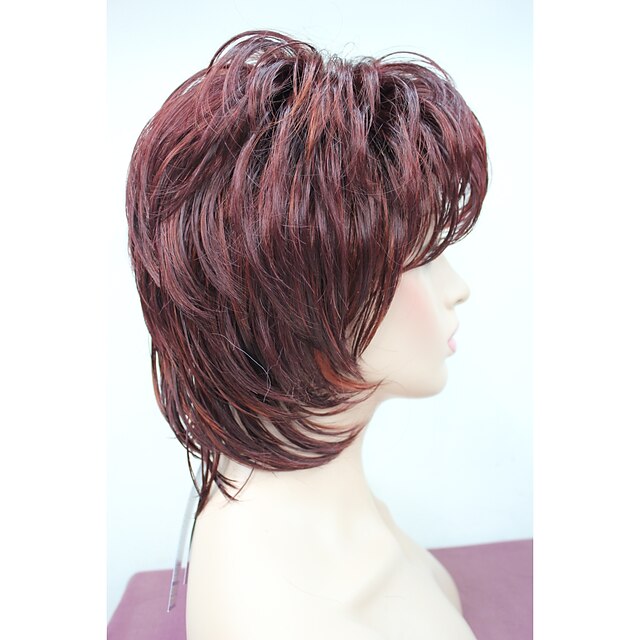  Synthetic Wig Wavy Style Wig Red Synthetic Hair Women's Wig