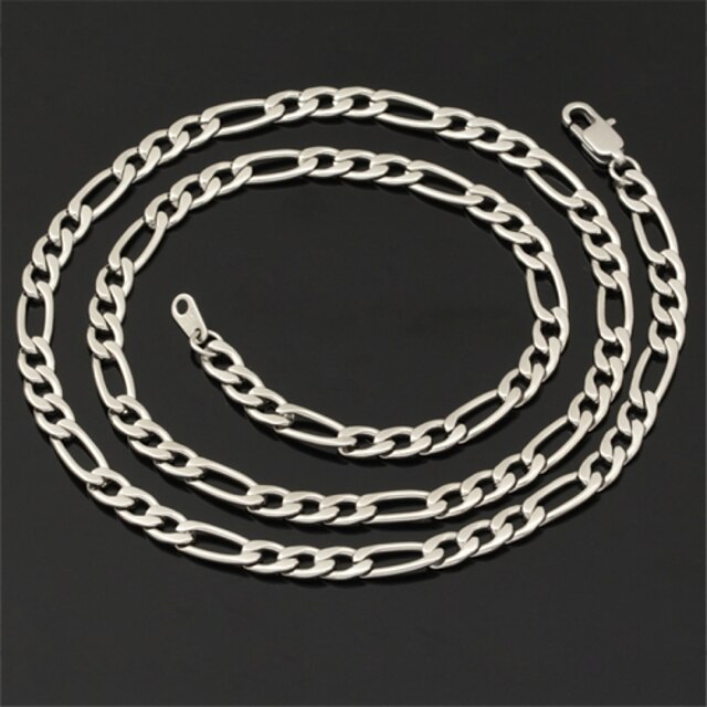  Women's Chain Necklace Fashion Stainless Steel Titanium Steel Steel Golden Black Silver Necklace Jewelry For Wedding Party Daily Casual