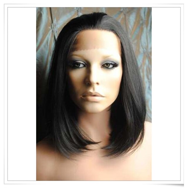  8inch-22inch 100% Indian Remy Human Hair Silky Straight Lace Wigs LWSS001
